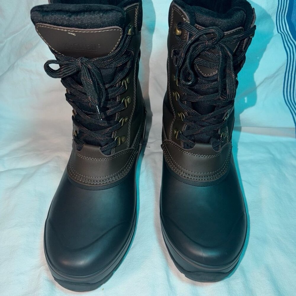 Khombu Men's Winter Kenny Boots Waterproof, Non-Slip, Safe and Warm
